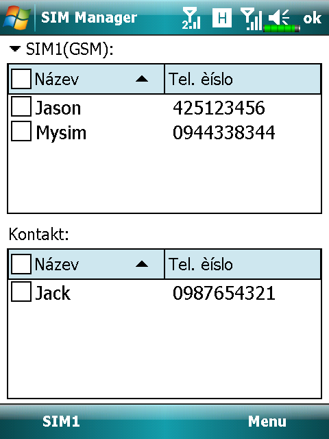 Programy telefonu Upozornění! Předtím než začnete využívat všechny funkce popsané níže se ujistěte, že je vložena baterie a funkce telefonu zapnuta.