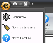 36 5. SuperVAG Servisní funkce Všechny servisní funkce jsou shromážděny v levém horním rohu obrazovky: Oblast servisních funkcí s otevřeným menu Menu Servisních funkcí vyvoláte kliknutím na Navigační