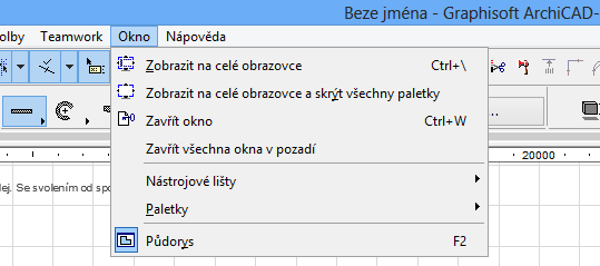 1) Následující pohled 2) Předchozí pohled 3) Vsadit na obrazovku 4) Nástroj ruka posun 5) Přiblížení / oddálení 6) Procentuální zobrazení okna 7) Měřítko 8) Rychlé volby 9) Náhled navigátora 10)