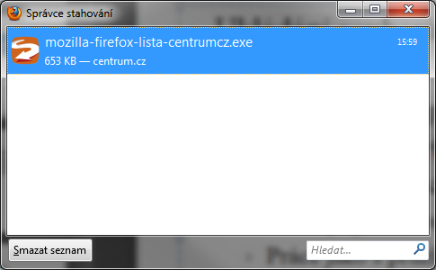 Mozilla Firefox Ukládání souborů a obrázků Obrázky
