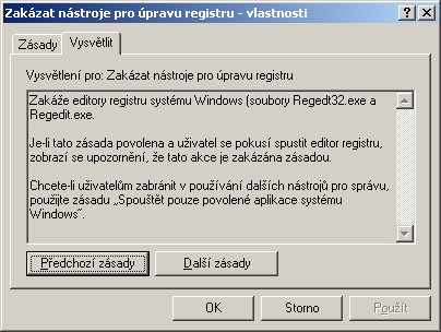 3.5 ZA SADY A S ABLONY 96 Obra zek 3.11: Na stroj Editor za sad skupiny gpedit.msc Windows 2000 se mı sto programu gpupdate.exe pouz ı val program secedit.exe s pr epı nac em /refreshpolicy.