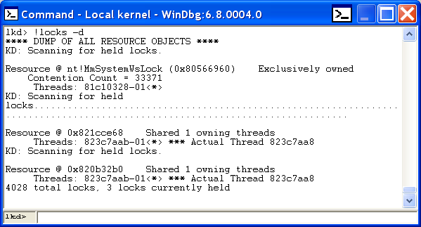 A.3 WinDbg 206 dt _OBJECT_HEADER adresa_objektu výpis hlavičky objektu (velká písmena u názvu struktury musí být, také pozor na podtržítka), adresu objektu získáme z různých výpisů; například pokud