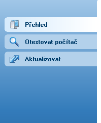 8.3. Zkratková tlačítka Zkratková tlačítka (v levé části uživatelského rozhraní AVG) umožňují rychlý přístup k nejdůležitějším a nejčastěji používaným funkcím AVG: Přehled - tlačítkem se z