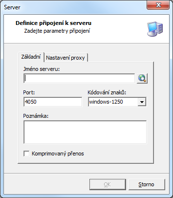 Po kliknutí na tlačítko Další již instalace opět probíhá stejně, jako tomu bylo v případě instalace lokální, či instalace na server, až na krok specifikace parametrů databáze.