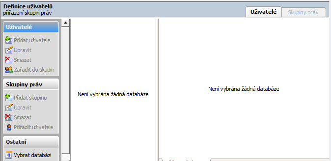 veškerá práva pro všechny operace s databázovým serverem a všemi databázemi na něm. Ponechání tomuto účtu všeobecně známé výchozí heslo masterkey představuje značné bezpečnostní riziko.