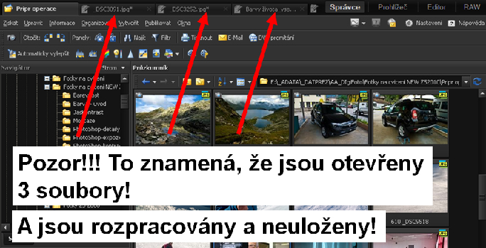 Kapitola 3: Pracovní prostředí programu Zoner 20 Prohlížení obsahu adresáře lze aktivovat klávesou F3 Konvence označování souborů CTRL a SHIFT!