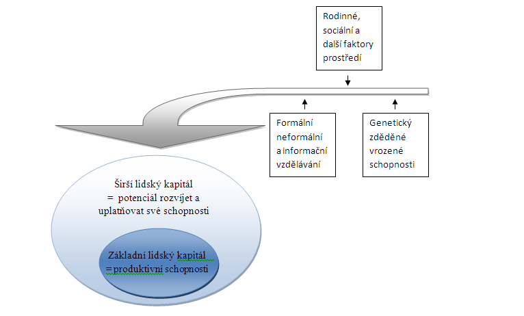 celoţivotního vzdělání. Tyto přestavují všechny investice po počátečním formálním vzdělání, které vykazují výnosy pro soukromý či veřejný blahobyt. [13, s. 56].