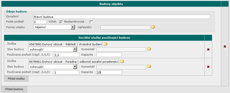 2.6.4 Tabulky Tabulky slouží k zobrazení a editaci údajů, které je možné pořizovat ve více záznamech. Pro vytvoření nového záznamu použijte tlačítko Nový záznam.