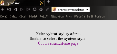 [author] author = Lukáš Hradecký www = www.hrada.info [copyright] copyright = 2009 Obr. 4.4: Chybové hlášení aplikace o chybě se vzhledem aplikace Tyto informace jsou zobrazovány v aplikaci.