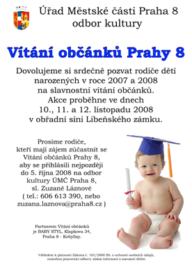 28 Osmička Pozvánky Burza seniorů 17. 9. ÚTERÝ Výstava a procházka v okolí muzea Kampa, U Sovových mlýnů 2, Praha 1. Sraz ve 13.00 hod. před stanicí metra C Ládví u fontány.