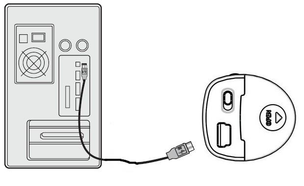 8. Připojení zařízení k PC M-241 podporuje dva typy připojení k PC, pomocí USB kabelu nebo Bluetooth. Instalace USB ovladače 1. Zapněte přístroj. 2. Připojte přístroj k PC pomocí dodaného USB kabelu.