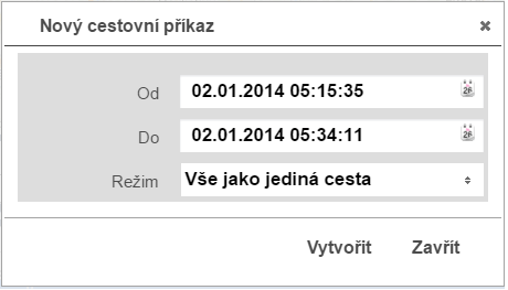 období vyúčtovat jako jediná služební cesta nebo zda se má v případě více dnů rozúčtovat každý den jako samostatná služební cesta. Obr.