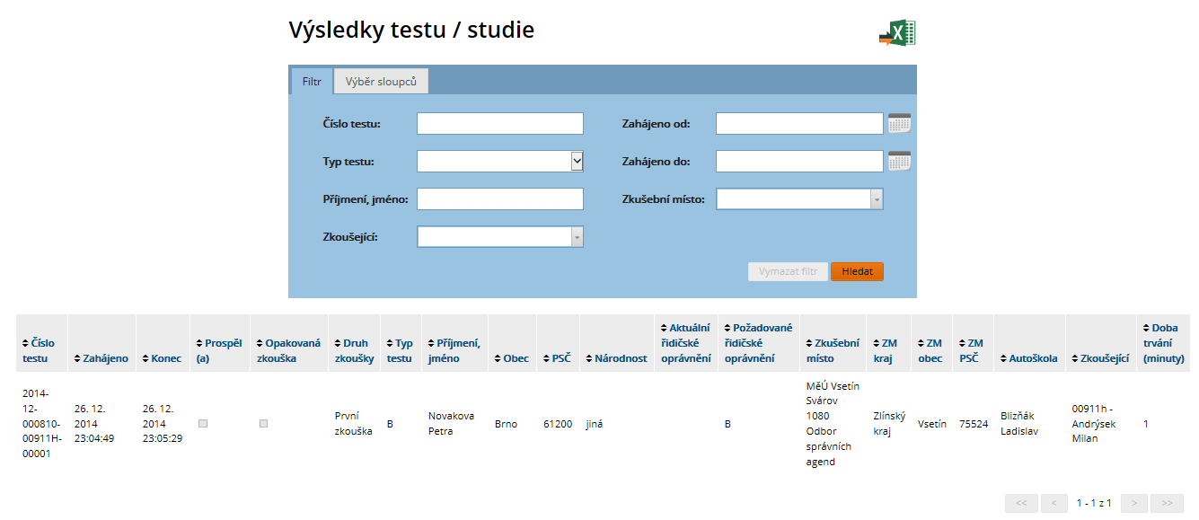 třídit záznamy přehledně uspořádané v tabulce (viz kapitola 2.4.2.1 Základní operace na datovém listu); vyhledávat v uložených záznamech (viz kapitola 2.4.2.2 Vyhledávání).