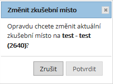 [3] Kliknutím na tlačítko Změnit uložíte zadané údaje do databáze. V případě, že zadáte heslo, které nebude v souladu s aplikovanými zásadami pro tvorbu a používání hesla, příp.