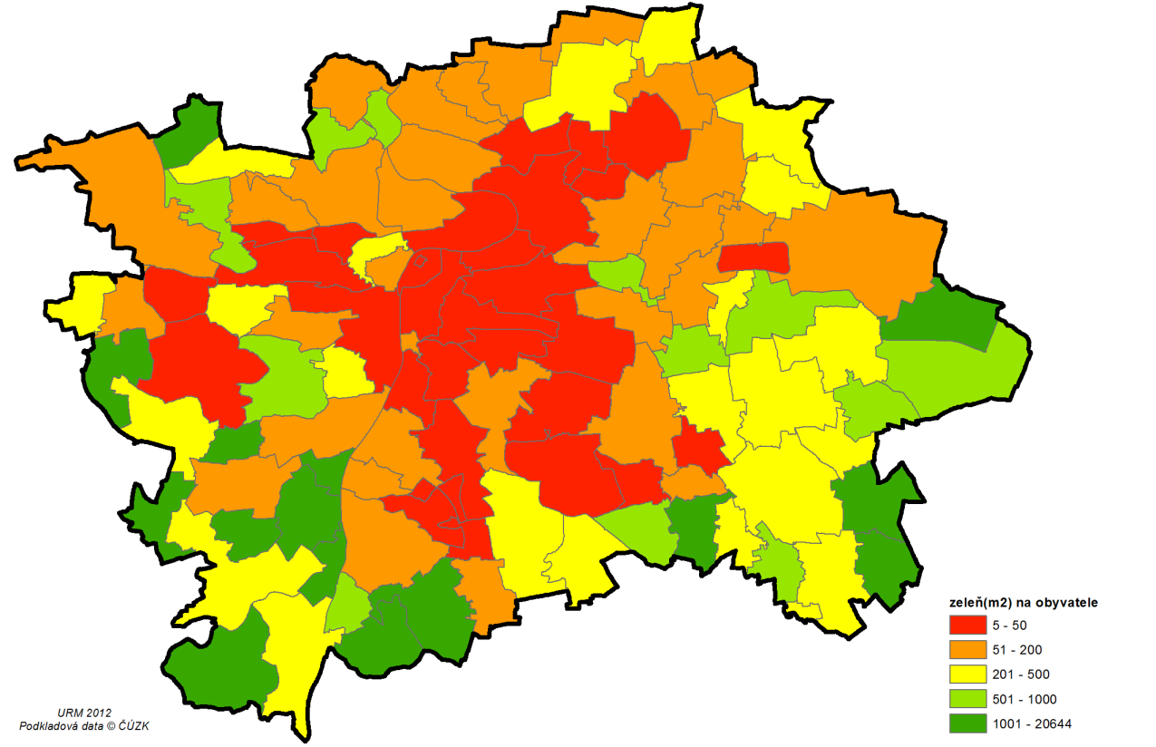 2 REKREACE Základní struktura území v Praze vhodných k rekreaci vychází z krajinných daností města, přírodního reliéfu a ze systému městské zeleně.