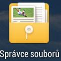 8.2 Práce se soubory Aplikaci Správce souborů najdete buď na hlavní obrazovce, nebo v seznamu aplikací. Klikněte na ikonu a spusťte aplikaci Správce souborů.