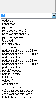 Tlačítko [txt] otevírá malý textový editor, který slouží pro doplňování seznamu často používaných textových popisů.