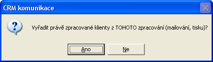 Výběr klientů pro odeslání Následující dialog zobrazuje klienty, kteří mají mailovou adresu. Klienti, kteří mail nemají, zde zobrazeni nejsou.