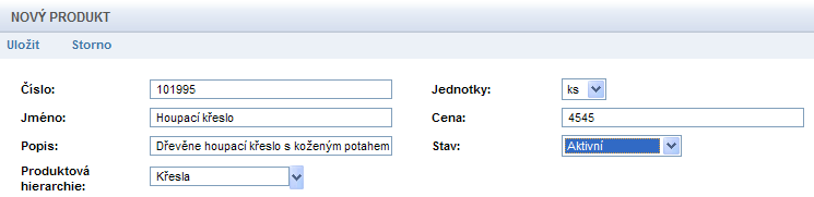 - 168 - Servis a reporting v IS Vytvoření hierarchie produktů Hierarchii lze sestavit v menu Aktivity/Sklad/Hierarchie katalogu.