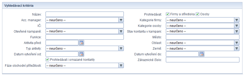 - 21 - Servis a reporting v IS Zvolením tlačítka Zobrazit více kritérií hledání rozšíříte o další kritéria.