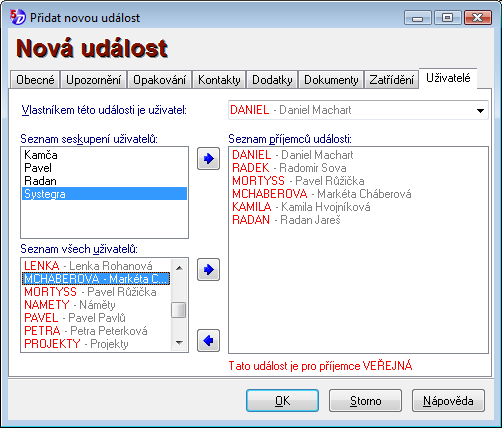 Hledání údajů v Plánovacím diáři Okno pro Hledání údajů v Plánovacím diáři zavoláte stiskem tlačítka Najít v Navigační liště nebo stiskem klávesy F3. 1.