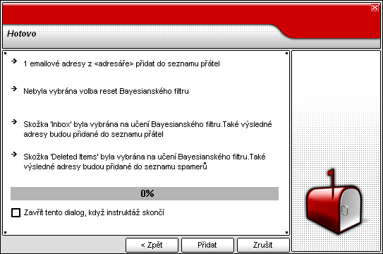 09 Modul Antispam Krok 6/6 - Hotovo Obrázek 9.17.