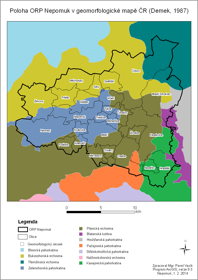 Mapa 5: Poloha ORP Nepomuk