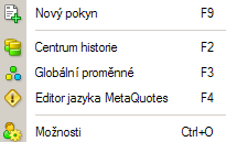 Jsou zde zobrazené veškeré objekty přidané do aktivního grafu. Objekty lze zobrazovat, editovat (měnit vlastnosti) nebo odstraňovat.