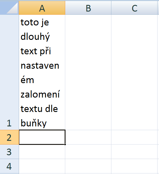 Pokročilé použití MS Excel při tvorbě elektronických výukových materiálů 11 V části Nastavení textu můžeme vybrané buňky slučovat v jednu a dále nastavit, zda se bude text zalamovat podle