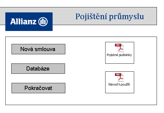 Příloha B Úvodní obrazovka