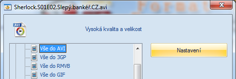 Převod souborů přetažením Nejjednodušší způsob, jak nějaký soubor převést, je jeho přetažením.