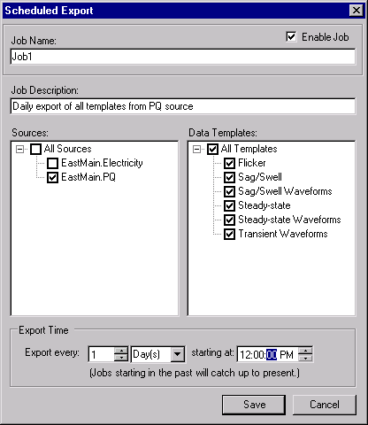 Appendix A: StruxureWare Power Monitoring Expert 7.2 User Guide 2. Zadejte krátký a popisný název do pole Název úlohy.použijte pole Popis práce pro nastavení více informací o práci. 3.