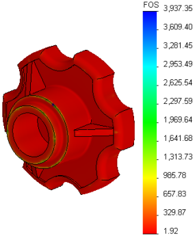 SolidWorks Simulation Výběr materiálu pro scénáře návrhu Pro scénáře návrhu knoflíku můžete vybrat tři různé materiály. 1. Na kartě Tabulka klepněte v nabídce Scénář 1 na možnost Vybrat materiál. 2.