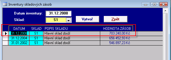 I. den školení PODZIM 2009 33 PROVEĎ Provede přepočet vybraných skladů. PROTOKOL Zobrazí náhled před tiskem protokolu přepočet dokladů. POHYBY Provede přepočet všech pohybů.