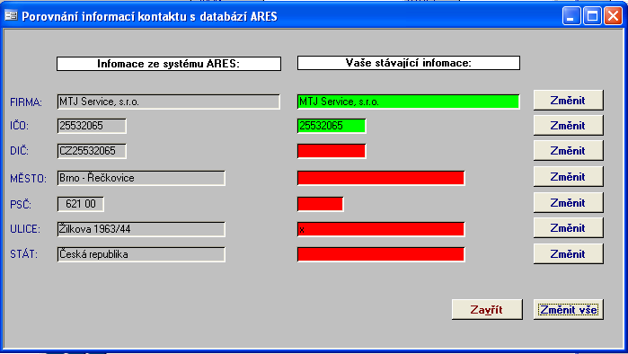 72 Školící dokumentace Soft-4-Sale PODZIM 2009 aktivace funkce hledání při zadaném IČO okno porovnání informací s ARES Nový kontakt: spusťte funkci nová firma, a aniž by jste vyplnili jakýkoliv údaj