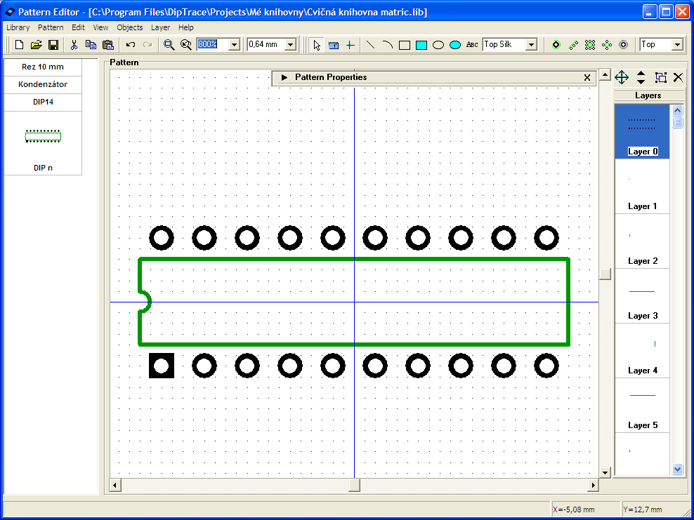 Minimalizujte panel (tlačítko ), zvětšete kresbu - Ctrl +.