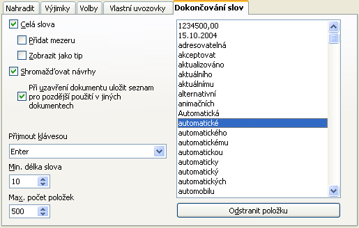 139 Při zápisu textu se automaticky opravují také taková slova, kde vám trochu ztěžkla ruka na klávese Shift a napsali jste na začátku věty dvě velká písmena za sebou.