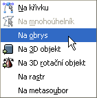 212 Převod objektů na jiné druhy Program Draw umí převádět objekty na jiné druhy objektů. Tak například obrázky uložené bod po bodu tzv.