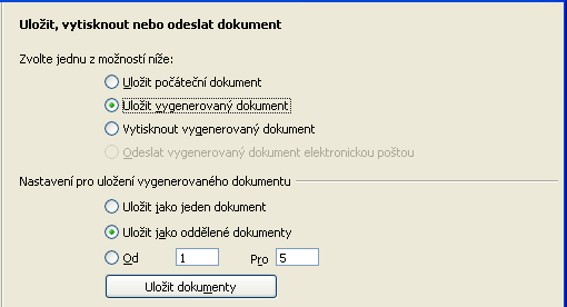 254 Stisknete-li na kartě tlačítko Upravit jednotlivé dokumenty, bude průvodce minimalizován a vy můžete dokumenty hromadné korespondence pro každého jednotlivého adresáta selektivně upravit.