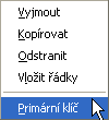 259 Specifikace položek záznamu Do buněk ve sloupci Název pole zadejte název položky záznamu (např. JMENO, PRIJMENI, ).