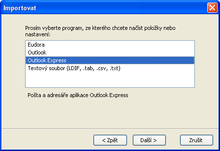 293 Přechod z Outlook Express do Mozilla Thunderbird Přejít z poštovního klientského programu Outlook Express na program Thunderbird je poměrně jednoduché.