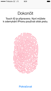 Stisknete vypínač na konci řádku Odemknutí iphone.