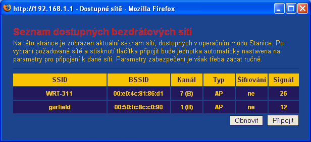 Aktuální rychlost Aktuální rychlost linkového přenosu v Obit/sec Úspora energie Informace, zda stanice je v současné chvíli v módu úspory energie.