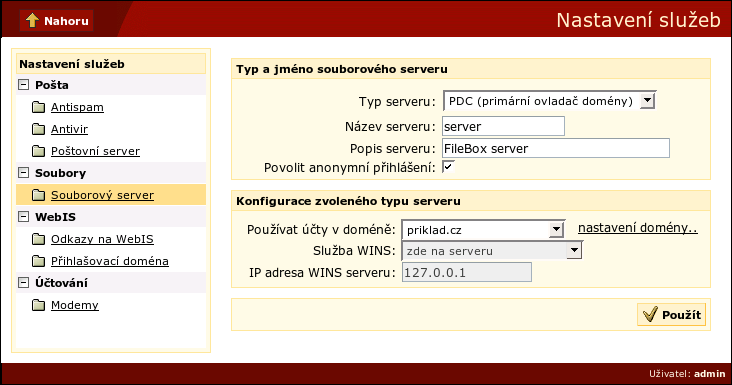 9.2. Jak nastavit server jako PDC Kapitola 9. Souborový server 9.2.1.