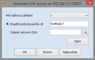 6.3 Nastavení HW adres čteček Čtečky jsou na komunikační lince identifikovány hardwarovou adresou, tu je možné nastavit v rozsahu 1 32.