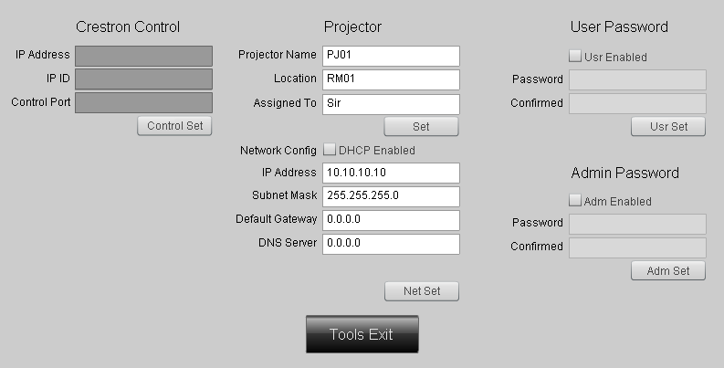 podsítě 15 Výchozí brána 15 Uživatelské heslo Server DNS 15 Aktivováno (Není k dispozici) Nové heslo 10 Potvrdit 10