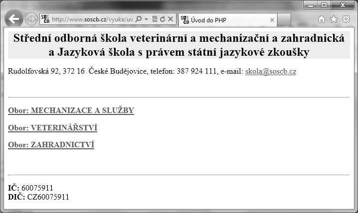 Ukázka webové stránky HTML tvořící webovou stránku <!-- začátek hlavičky --> //xml version="1.0" encoding="utf-8" <!DOCTYPE html PUBLIC "-//W3C//DTD XHTML 1.0 Strict//EN" "http://www.w3.