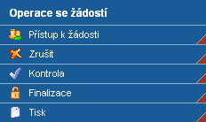 Kontrola automaticky proběhne i při spuštění Finalizace. Bez doplnění všech nedostatků, na které Kontrola upozorní nelze Finalizaci žádosti provést.