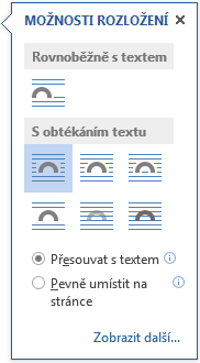 7 Word 108 Úpravy obrázků Velikost obrázku Komprese Umístění obrázků Možnosti rozložení Kotva objektu Enc-07-06 Titulek Popisek titulku Pro úpravy vloženého obrázku můžeme použít kontextovou kartu