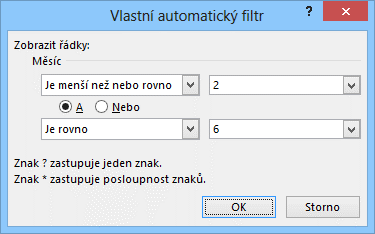 9 Excel 175 OBR. 9-48: FILTR Vymazat filtr Vlastní filtr Filtrování zrušíme výběrem Vybrat vše v daném sloupci, případně volbou Vymazat filtr z.